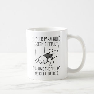 Caneca De Café Correção de Paraquedas