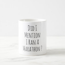 Caneca De Café Corredor de Maratona Engraçado Piada de Corrida