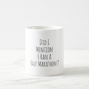 Caneca De Café Corredor de Meia Maratona Engraçado Corredor de Ma