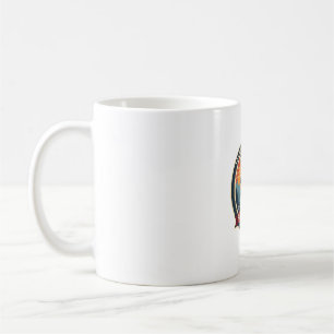Caneca De Café Corredor de Preguiça Vintage Engraçado Gráfico Dia