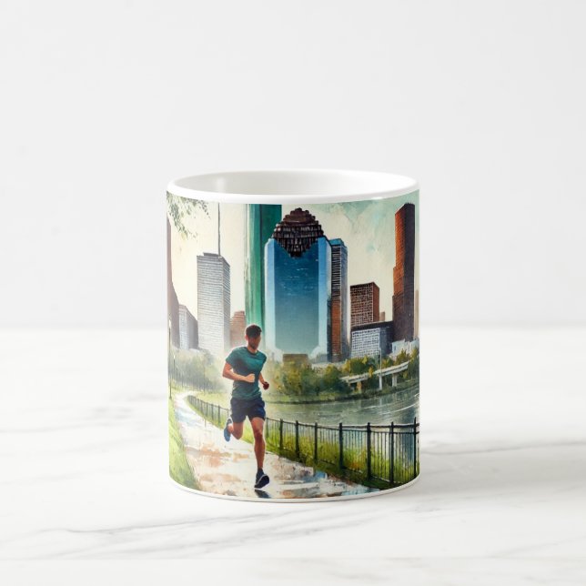 Caneca De Café Correndo em Houston Texas (Centro)