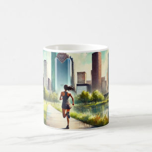 Caneca De Café Correndo em Houston Texas