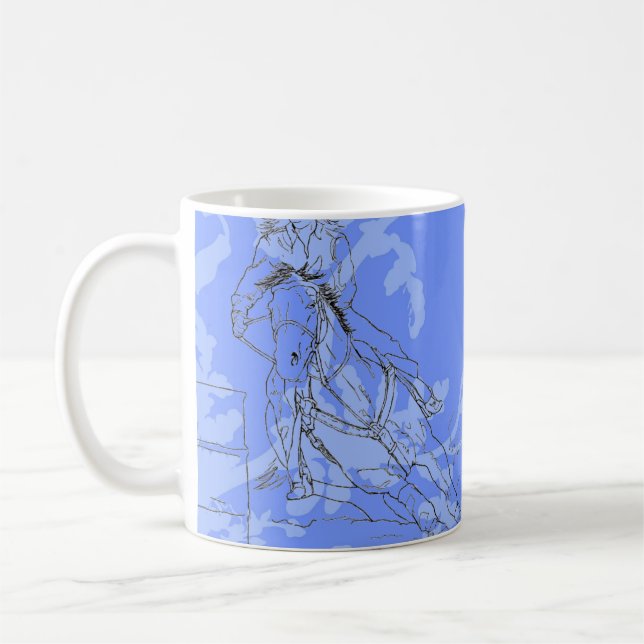 Caneca De Café Corrente de barril azul (Esquerda)