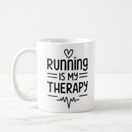 Caneca De Café Correr é minha terapia