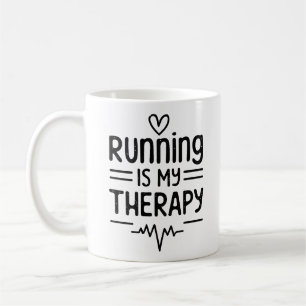 Caneca De Café Correr é minha terapia