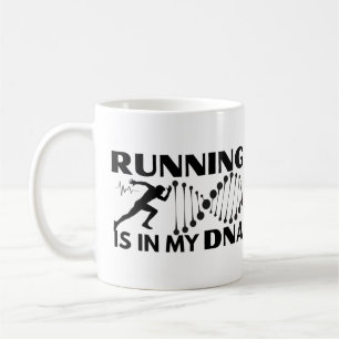 Caneca De Café Correr Está No Meu DNA