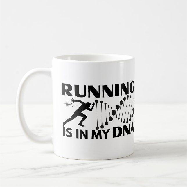Caneca De Café Correr Está No Meu DNA (Esquerda)