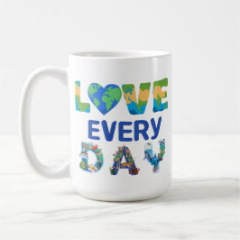 Caneca De Café Correspondência com a Terra do Amor Todos os Dias