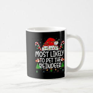 Caneca De Café Correspondência Familiar de Natal Mais Propenso a