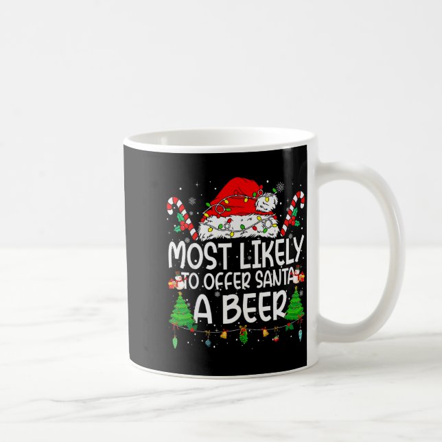 Caneca De Café Correspondência Familiar de Natal Mais Provável de (Direita)