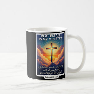 Caneca De Café Corretor Cristão Imóveis É Meu Agente De Ministéri