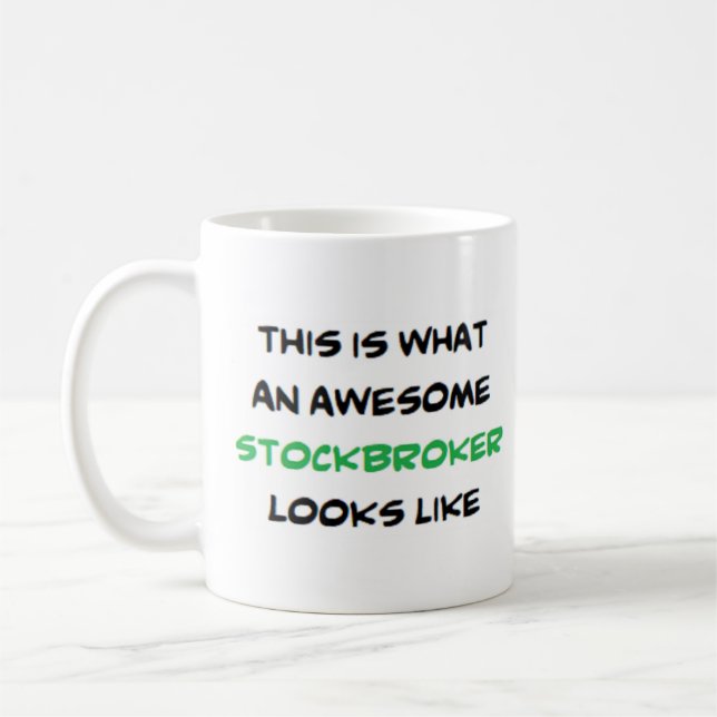 Caneca De Café corretor de ações, incrível (Esquerda)