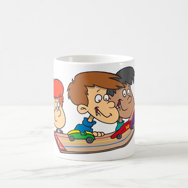 Caneca De Café Corrida de Carros de Madeira para Crianças (Criador carregado)