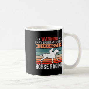 Caneca De Café Corrida de Cavalo Jockey Horseback Riding Barrel