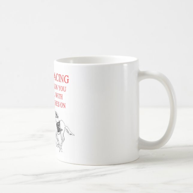 Caneca De Café Corrida de cavalos (Direita)