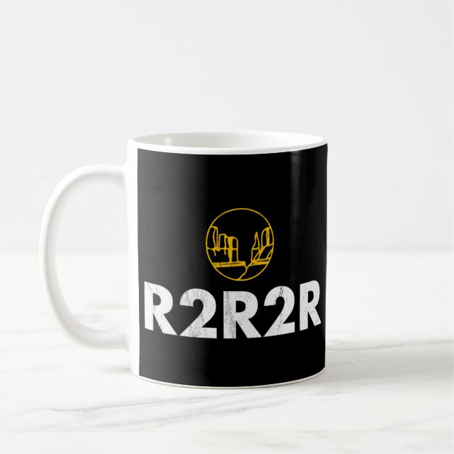 Caneca De Café Corrida de Hike do R2R Grand Canyon  (Esquerda)