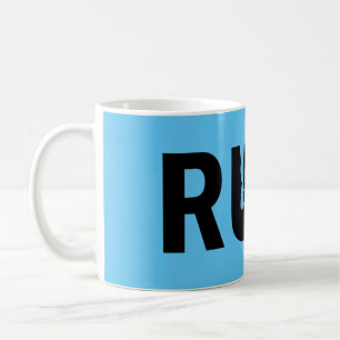 Caneca De Café Corrida de Silhouette para a Maratona Runner