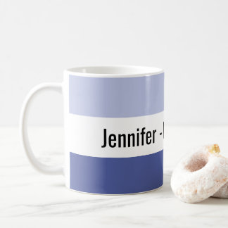 Caneca De Café Corrie Personalizada Viciada em Dois Tom Azul
