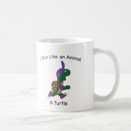 Caneca De Café Corro como um animal - tartaruga