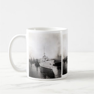 Caneca De Café Cortador Campbell da guarda costeira de WWII E.U.