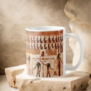 Caneca De Café Corte da Morte dos Egípcios Antigos Deus Maat