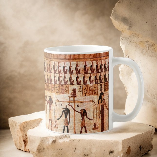 Caneca De Café Corte da Morte dos Egípcios Antigos Deus Maat (Criador carregado)