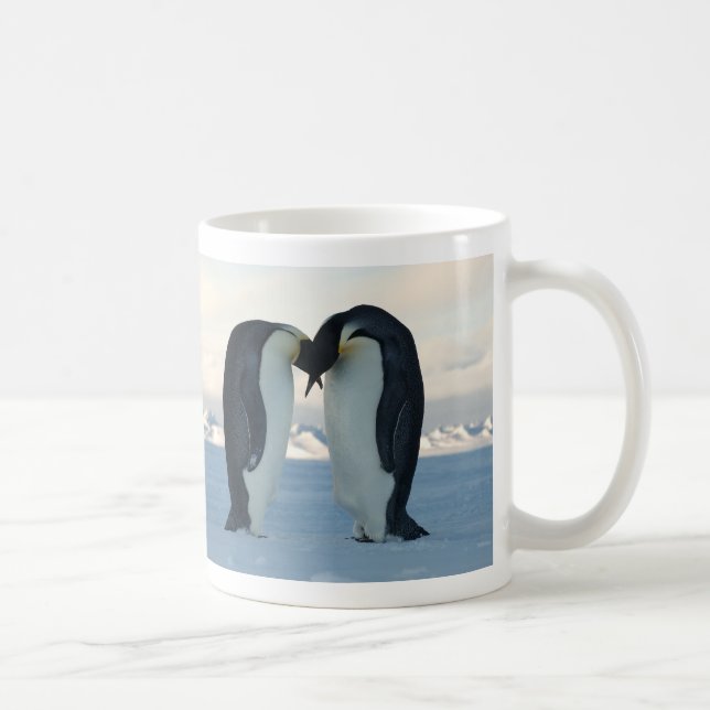 Caneca De Café Corte do pinguim de imperador (Direita)