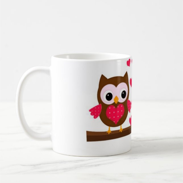 Caneca De Café Coruja (Esquerda)