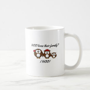 Caneca De Café Coruja Bonita Família