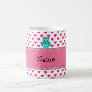 Caneca De Café Coruja bonito conhecida personalizada