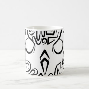 Caneca De Café Coruja Branca e Negra
