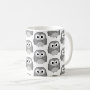 Caneca De Café Coruja-branca-negra