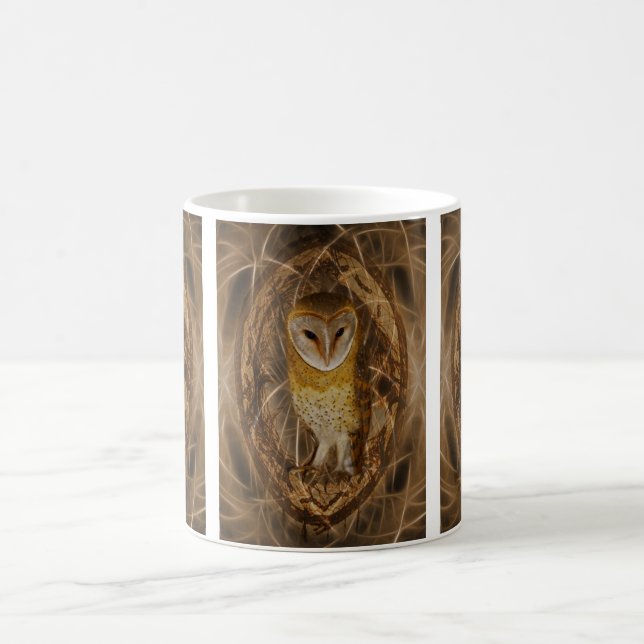 Caneca De Café Coruja-caçadora de sonhos (Centro)