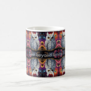 Caneca De Café Coruja Cósmica da Sabedoria