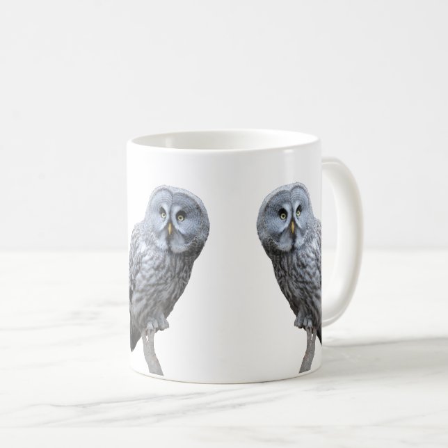 Caneca De Café Coruja de Cinzas excelentes (Frente Esquerda)