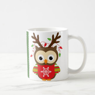 Caneca De Café Coruja de Natal