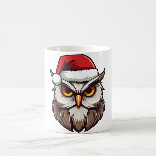 Caneca De Café coruja de Natal (Centro)