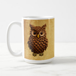 Caneca De Café Coruja de Pinha