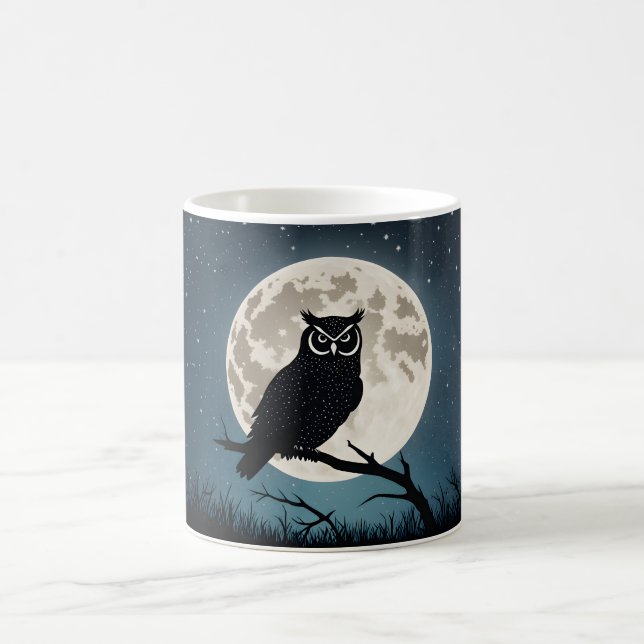 Caneca De Café Coruja em uma Noite Mágica (Centro)