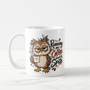 Caneca De Café Coruja Engraçada que Funciona à Café e Rancor