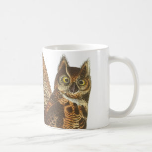 Caneca De Café Coruja Excelente Coroa de Corno de Audubon