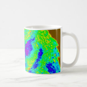 Caneca De Café coruja fluorescente