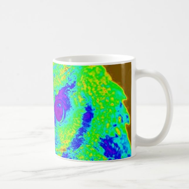 Caneca De Café coruja fluorescente (Direita)