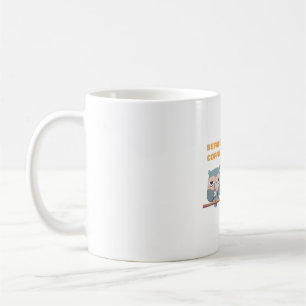 Caneca De Café Coruja Fofa Antes do Café e Depois do Café
