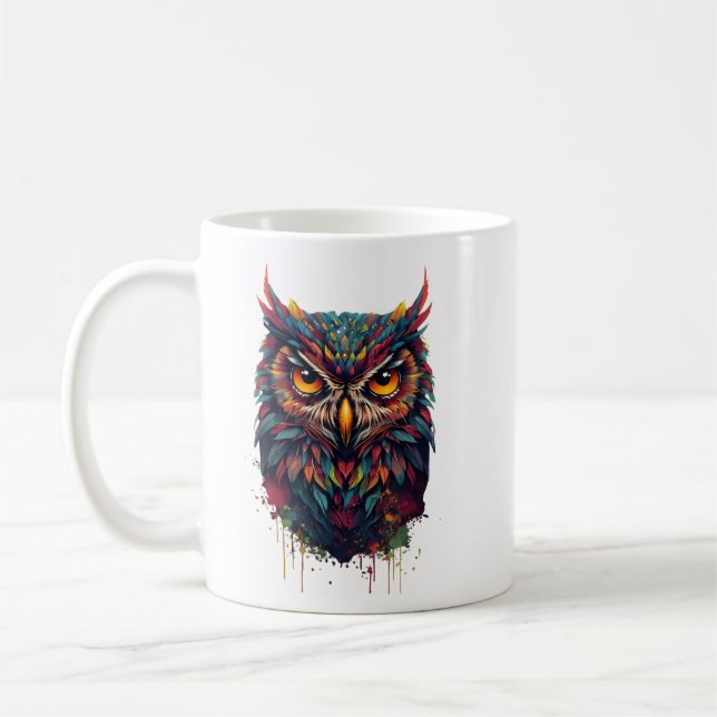 Caneca De Café Coruja InkFeather (Esquerda)