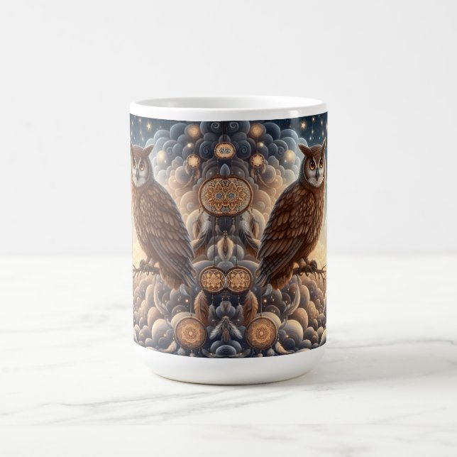 Caneca De Café Coruja Natal  (Centro)