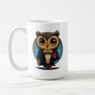 Caneca De Café Coruja no Amor: Presente perfeito para o Dia de os