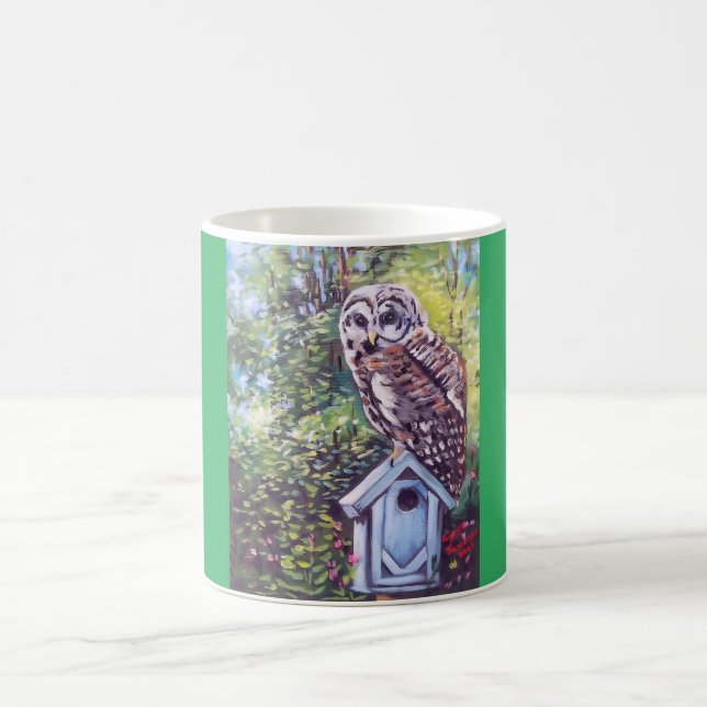 Caneca De Café Coruja no Birdhouse Mug (Centro)
