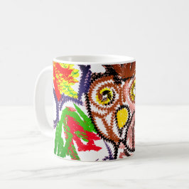 Caneca De Café Coruja no outono