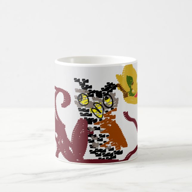 Caneca De Café Coruja noite de alegria (Centro)